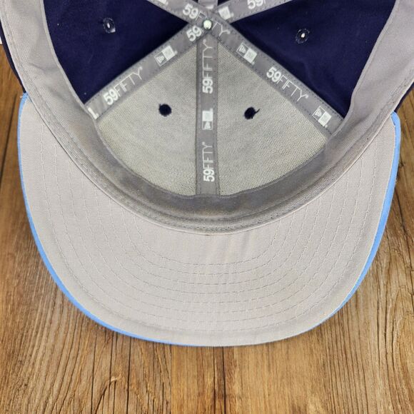 Tampa Bay Rays 2018 Spring Training New Era 59fifty Sz 7 1/8 Hat Cap Navy Blue - Picture 8 of 10